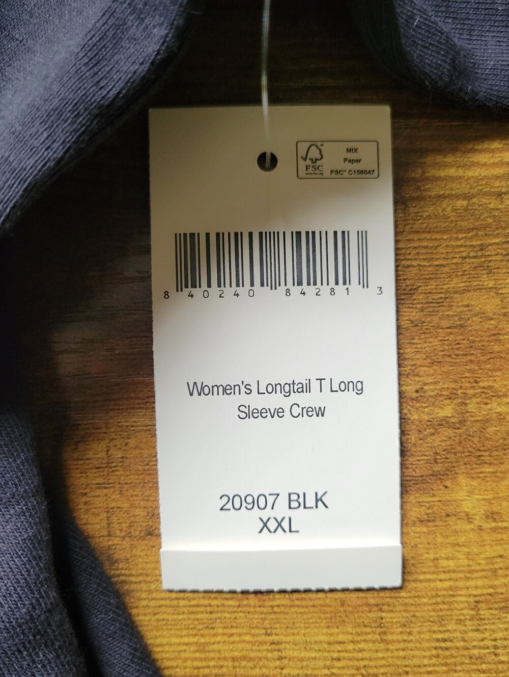 NWT Duluth Trading Co Longtail T Long Sleeve Shirt Crewneck Black Women's 2XL - Picture 6 of 9